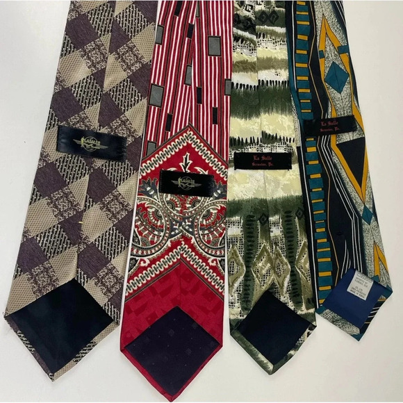 LaSalle Mens Tie Necktie Multicolor Lot of 7 - Picture 4 of 9